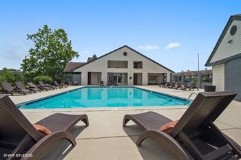 Resort style swimming pool and dry saunas